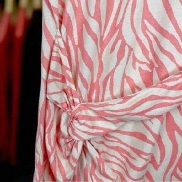 NWT n:Philanthropy June Dress Tropical Abstract Coral - Picture 3 of 4